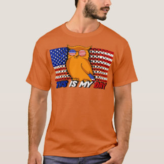7月のアメリカ4日愛国的な休日(3) Tシャツ