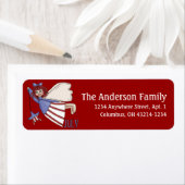 7月のエンジェル差出人住所ラベル ラベル (インサイチュ)