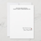 7月のカスタマイズ可能な両面ノートカード サンキューカード (裏面)