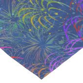 7月のカラフルな夏パターンの花火第4 ミディアムテーブルランナー (コーナー)