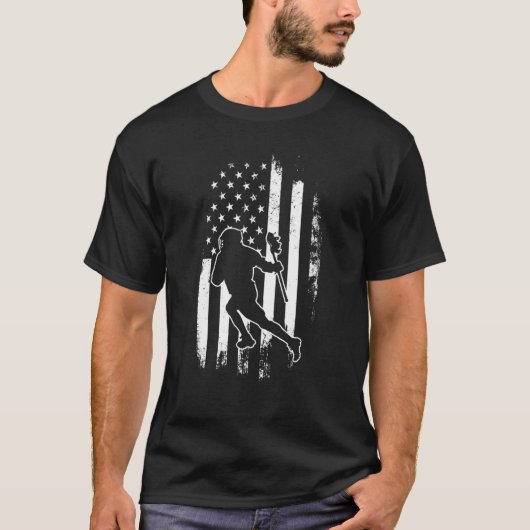 7月のギフトの4thスポーツ米国アメリカ国旗の悩み tシャツ (正面)