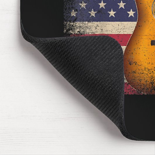 7月のギフトアメリカ国旗の第4番ギター – Countr マウスパッド (コーナー)