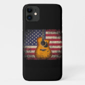 7月のギフトアメリカ国旗の第4番ギター – Countr Case-Mate iPhoneケース (裏面)