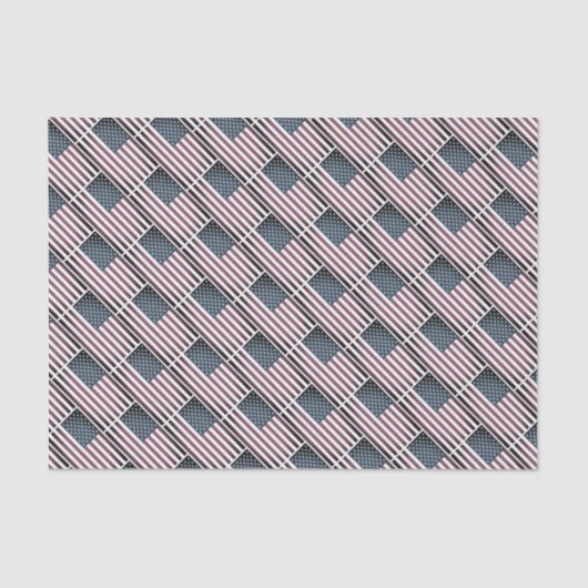 7月のギフトティッシュペーパーの愛国的な米国国旗4日 薄葉紙 (正面)