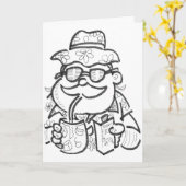 7月のクリスマスおめでとう カード (黄色い花)