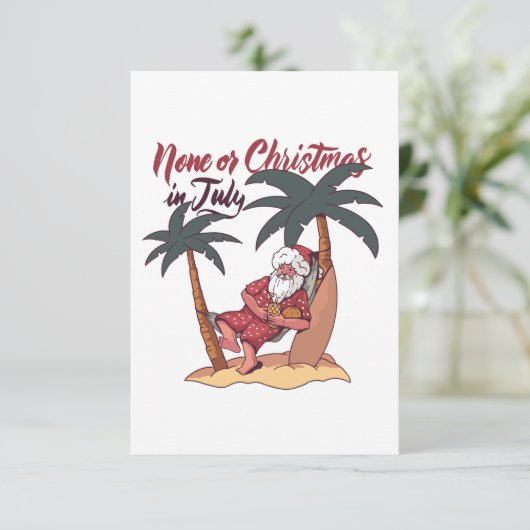7月のクリスマスおもしろいは サンキューカード (スタンド正面)