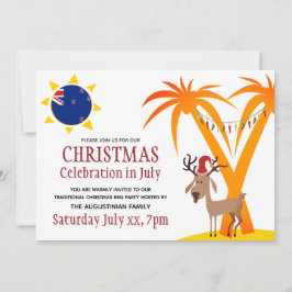 7月のクリスマスお祝いニュージーランドBBQ 招待状