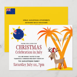 7月のクリスマスお祝いニュージーランドBBQ 招待状