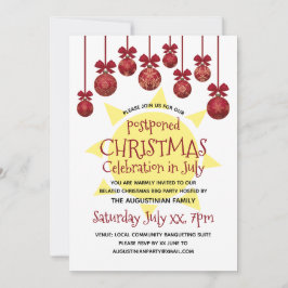 7月のクリスマスお祝いBBQパーティー 招待状