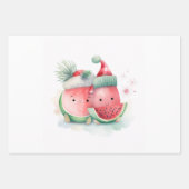 7月のクリスマスかわいい ラッピングペーパーシート (正面3)