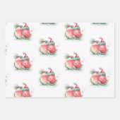 7月のクリスマスかわいい ラッピングペーパーシート (正面)