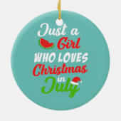7月のクリスマスが大好きな女の子 セラミックオーナメント (裏面)