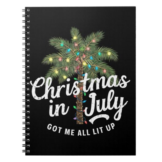 7月のクリスマスが私を興奮させた ノートブック (正面)