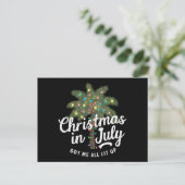 7月のクリスマスで大興奮 ポストカード (スタンド正面)