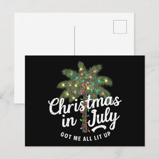 7月のクリスマスで大興奮 ポストカード (正面/裏面)
