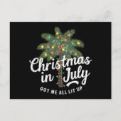 7月のクリスマスで大興奮 ポストカード (正面)