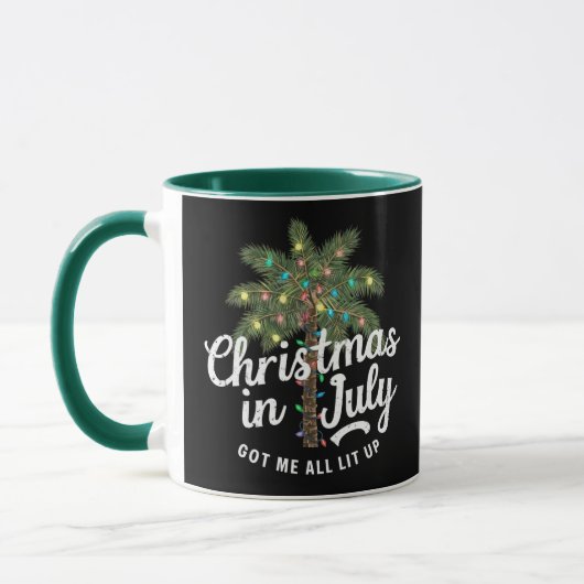 7月のクリスマスで大興奮 マグカップ (左)