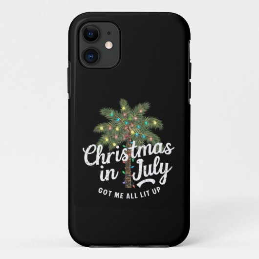 7月のクリスマスで燃え上がる Case-Mate iPhoneケース (裏面)