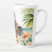 7月のクリスマスとサンタのビーチ カフェラテマグ (右)