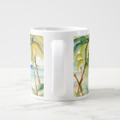 7月のクリスマスとサンタのビーチ ジャンボコーヒーマグカップ (裏面)