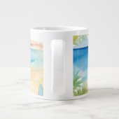 7月のクリスマスとサンタのビーチ ジャンボコーヒーマグカップ (裏面)