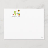 7月のクリスマスにプールにサンタ シーズンポストカード (裏面)