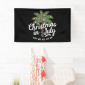 7月のクリスマスに私のテンションがおかしい 横断幕 (インサイチュ)