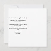 7月のクリスマスのためのCat Christmas Poolパーティー 招待状 (裏面)