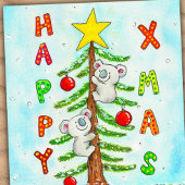 7月のクリスマスのはがき ポストカード