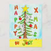 7月のクリスマスのはがき ポストカード (正面)