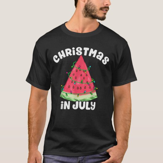 7月のクリスマスの夏のクリスマス7月のクリスマス Tシャツ (正面)