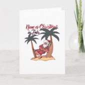 7月のクリスマスの贈り物にデザインなし カード (正面)