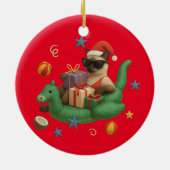 7月のクリスマスはシャム猫好き セラミックオーナメント (裏面)