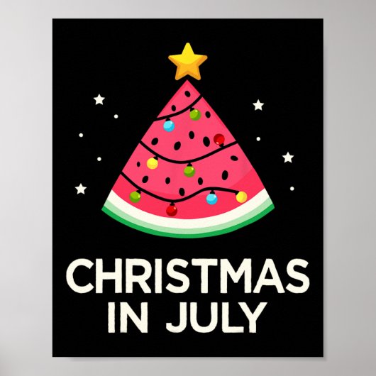 7月のクリスマスはスイカの木で夏を迎える ポスター (正面)