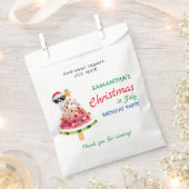 7月のクリスマスまたはいけなニース幼児誕生日 フェイバーバッグ (クリップ留めされた状態)