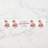 7月のクリスマスまたはいけなニース幼児誕生日 ペットボトルラベル (シングルラベル)