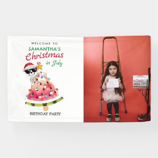 7月のクリスマスまたはいけなニースToddlerへようこそ 横断幕 (横)