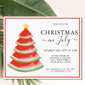 7月のクリスマスイカパーティの招待状 チラシ