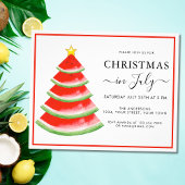 7月のクリスマスイカパーティの招待状 チラシ