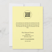 7月のクリスマスカスタム社名ロゴ&文字 招待状 (裏面)