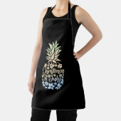 7月のクリスマスカラフルパイナップルビーチ夏 エプロン (インサイチュ)