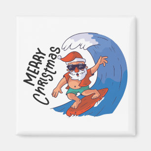7月のクリスマスカードクラシックラウンドステッカーナプキ マグネット
