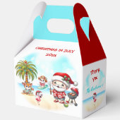 7月のクリスマスキュートなサンタ夏の大切妻 フェイバーボックス (正面)