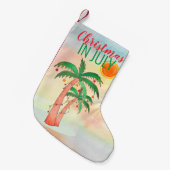 7月のクリスマスクリスマスストッキング スモールクリスマスストッキング (正面 (吊り時))