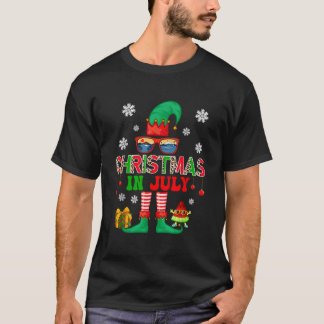 7月のクリスマスコスチューム小妖精や小人サングラスビーチ値リスト Tシャツ