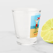 7月のクリスマスサマーサンタクロースビーチパーティー ショットグラス (左)