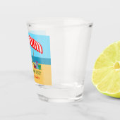 7月のクリスマスサマーサンタクロースビーチパーティー ショットグラス (右)