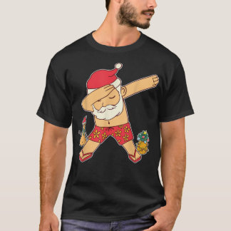 7月のクリスマスサマーサンタハワイアン Tシャツ