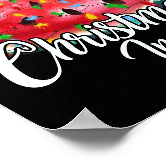 7月のクリスマスサマーデザインメロンクリスマス ポスター (角)