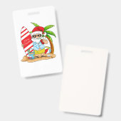 7月のクリスマスサマービーチバケーションTシャツ バッジ (正面＆裏面)